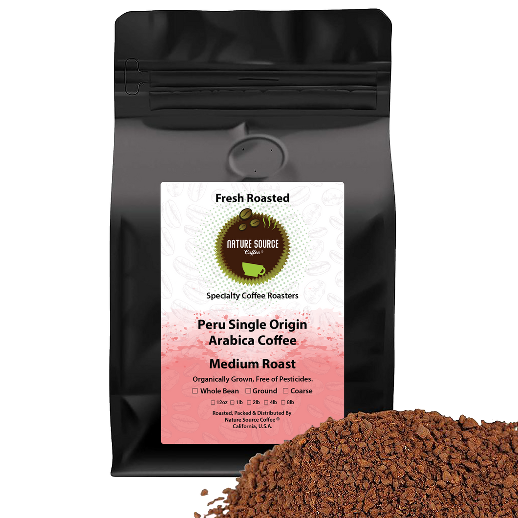 Peru Single Origin Coffee | Organic | Medium Roast | Fresh Roasted